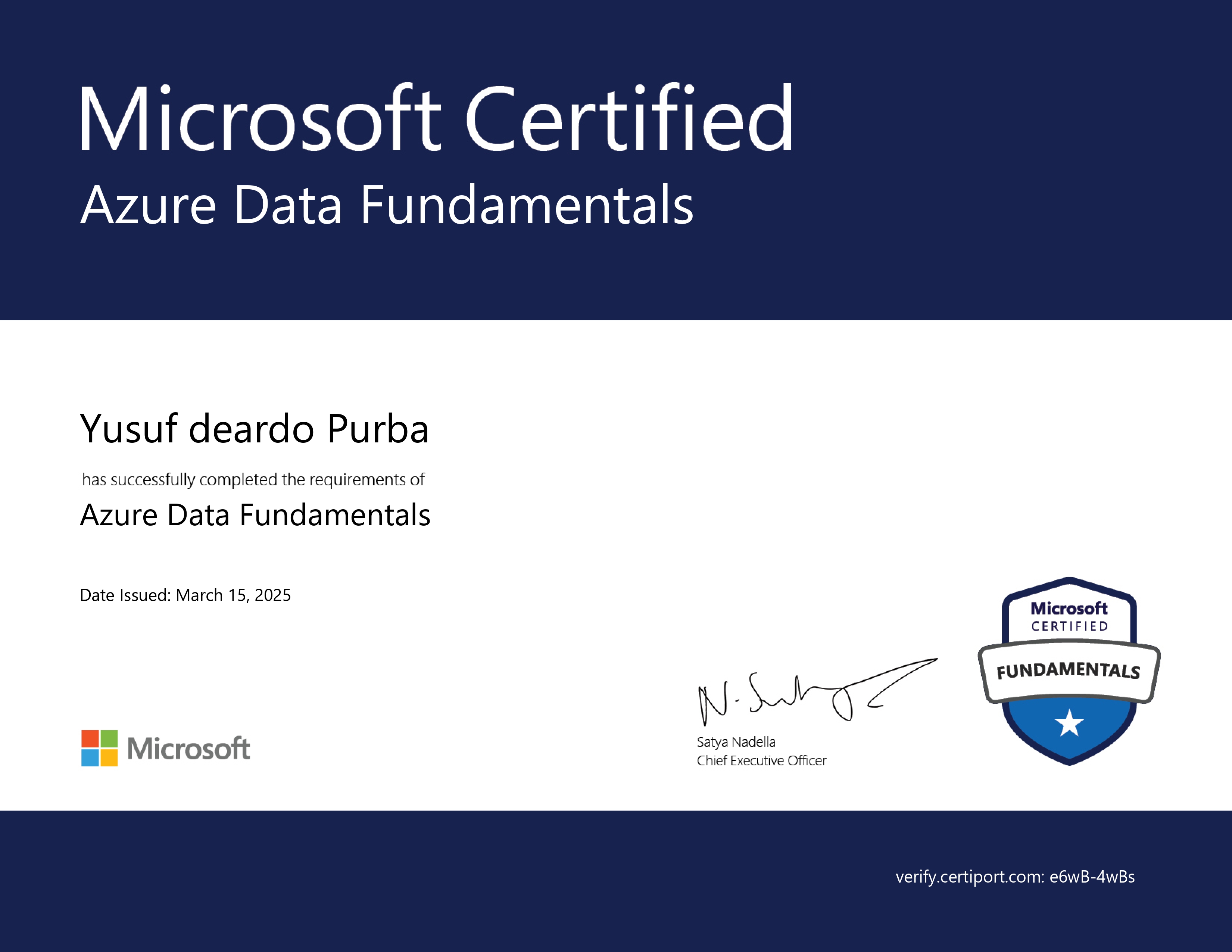Certification
